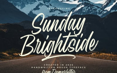 Sunday Brightside Pennello scritto a mano