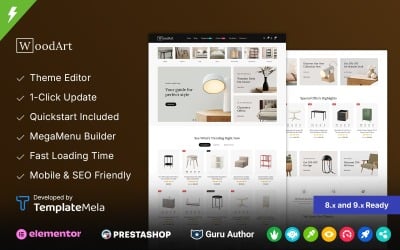 Woodart - 现代家具店 Prestashop 主题