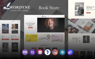 Wordyne - Tema WooCommerce de WordPress para editoriales de libros
