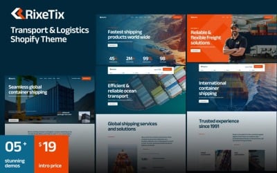 Ap Rixetix – Global Shipping &amp;amp; Logistics Shopify Theme