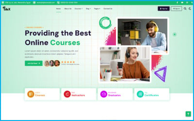 Edux - Plantilla HTML y Bootstrap 5 para educación y cursos en línea