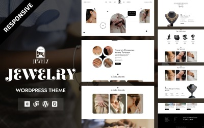 Jewelz - SparkleAura Diamond &amp;amp; Gold Boutique WooCommerce WordPress Elementor Theme