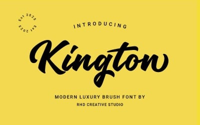 Kingtonn Modern Luxury Brush Font