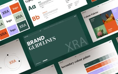 Plantilla de directrices de marca Xra