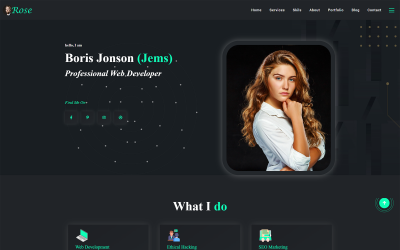 CV - Szablon portfolio osobistego HTML5