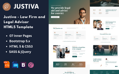Justiva - HTML5 šablona pro advokátní kancelář a právního poradce