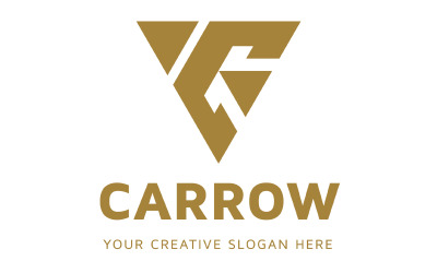 C Letter Arrow Logo Design Template