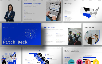Современный и лаконичный шаблон презентации для коммерческих предложений.