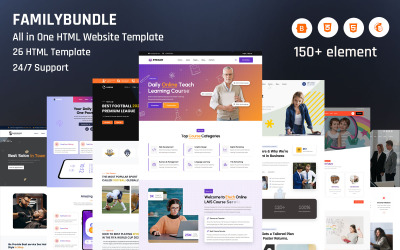 FamilyBundle – Coleção completa de modelos HTML premium