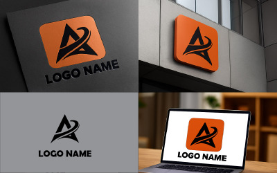 Dynamic Letter A Logo – Bold &amp;amp; Modern