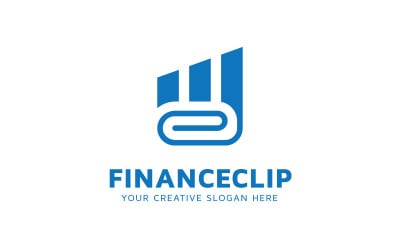 Finance Clip Logo Design Template
