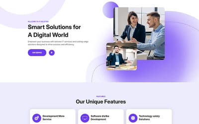Smartit - Modèle de site web HTML5 pour solutions numériques et entreprises
