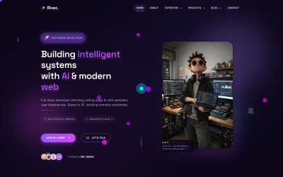 StackWave | Багатоцільовий шаблон веб-сайту для ІТ та портфоліо