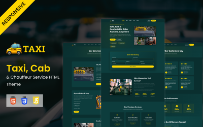 Taxi, Cab &amp;amp; Chauffeur Service HTML Theme