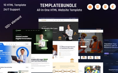 TemplateBundle – Collection de modèles de sites web HTML premium