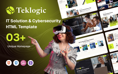 Teklogic – IT Solution &amp;amp; Cyber Security HTML Template