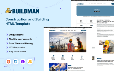 Buildman - Construction and Building Html Website Template