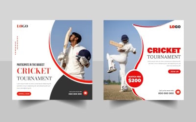 Cricket Tournament Instagram Post Design Ver-1