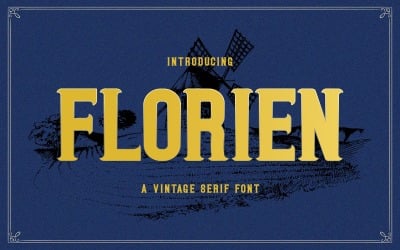Florien - Victorian Font Template