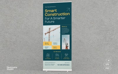 Yeşil İnşaat Hizmetleri Roll Up Afişi