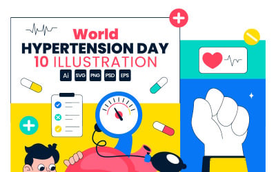 10 World Hypertension Day Illustration