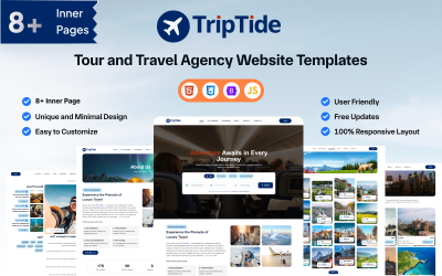 Modèle HTML de site web de voyage TripTide