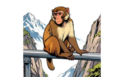 Illustrazione di Monkey Rail High Montain