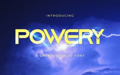 Powery - Sporty Display Font