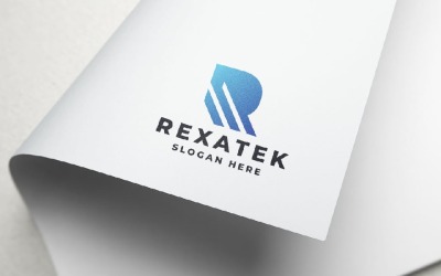 Real Digital Letter R Logo