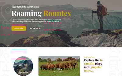 Rount - Travel Tour Booking Agency HTML5 Website Template