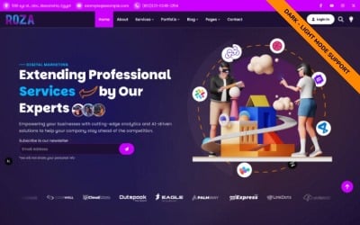 ROZA - React &amp;amp; NextJs Template for IT Solutions &amp;amp; Business Services