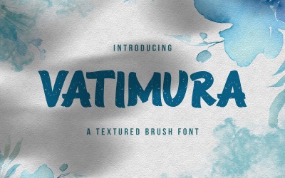 Vatimura - Textured Brush Font