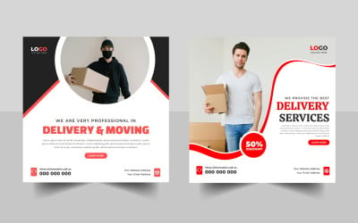 Delivery Service Social Media Post Template Ver-1
