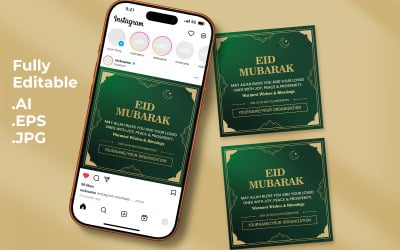 Eid Mubarak Celebration Social Media Post