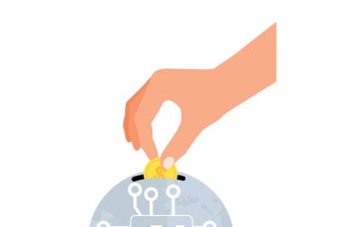 Financial Investment Growth in Artificial Intelligence Market with Innovation Planning Concept