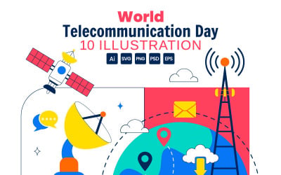 10 World Telecommunication Day Illustration