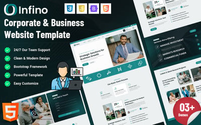 Infino - modelo de site de negócios corporativos