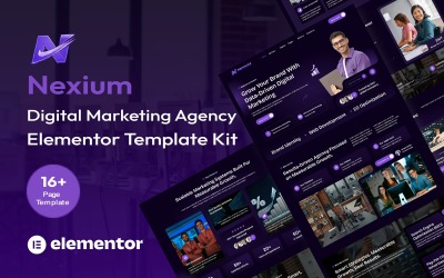 Nexium - Kit Elementor para agencias de marketing digital