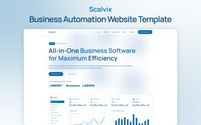 Scalvix – Modello Next.js per l&amp;#39;automazione aziendale