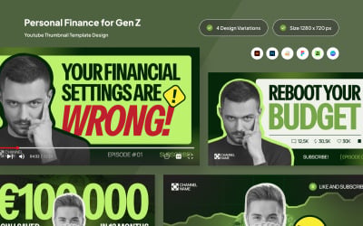 Z Kuşağı İçin Çarpıcı Kişisel Finans YouTube Küçük Resmi
