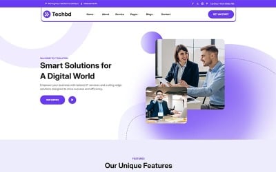 Techbd - Market IT Solutions and Business Website Template
