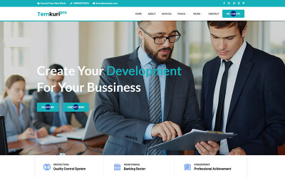 Temkuripro - Modèle de site web HTML5 adaptatif pour entreprises
