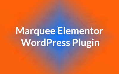 Webexpert - Marquee Text For Elementor WordPress Plugin