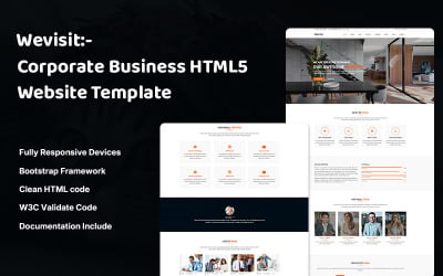 Wevisit – HTML5-Website-Vorlage für Unternehmen