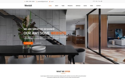 Wevisit - Modèle de site web HTML5 pour entreprises