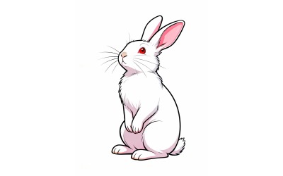 Illustrazione del fumetto di White Rabbit