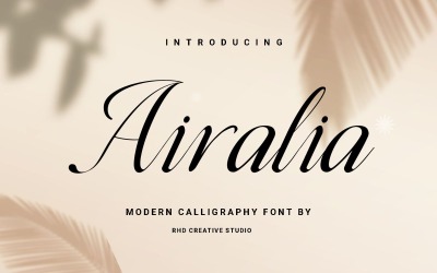Airaliaa — современный каллиграфический шрифт