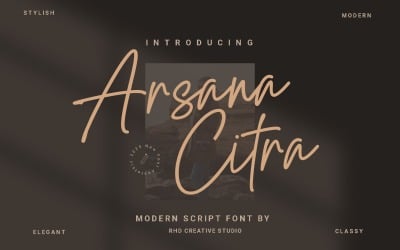 Arsanaa Citra - Carattere script moderno