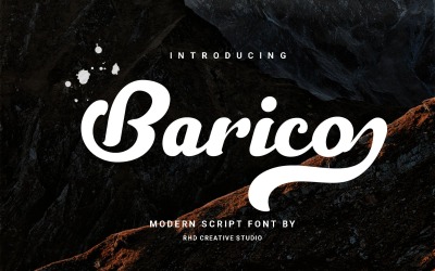 Baricoo - Современный шрифт для скриптов