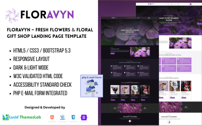 Floravyn – Çiçekçi ve Çiçek Butiği Açılış Sayfası Şablonu